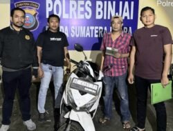 Team Khusus Anti Begal Polres Binjai Amankan Sepeda Motor Curian di Langsa