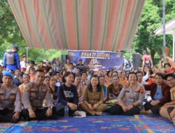Ratusan Warga & Pelajar Hasinggahan Terima Manfaat Bakti Sosial-Kesehatan, di HUT Bhayangkara ke-80