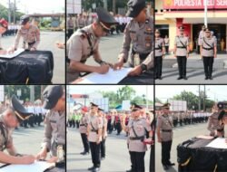 Kapolresta Deli Serdang Pimpin Sertijab Kasat Reskrim dan Dua Kapolsek Jajaran