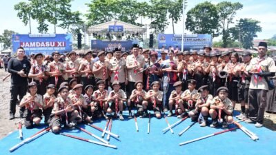 Wabup Samosir Hadiri Penutupan Jamdasu XI 2026, Beri Motivasi dan Apresiasi untuk Kontingen Samosir