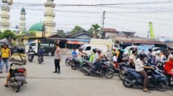 Antrean Pengisian BBM Mengular, Polresta Deli Serdang Pengamanan dan Pengaturan Jalur Tiap SPBU