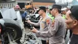 Tabrakan Beruntun di Sibolangit, Polisi Bergerak Cepat Evakuasi Korban dan Pulihkan Arus Lalu Lintas