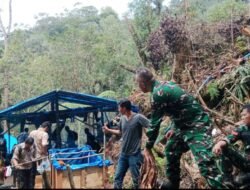 Tim Gabungan Tertibkan PETI di Pegagan Hilir, 47 Camp Hingga Mesin Dimusnahkan
