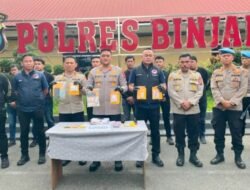 Kurun Waktu Tiga Minggu Polres Binjai Ungkap 18 Kasus 20 Tersangka