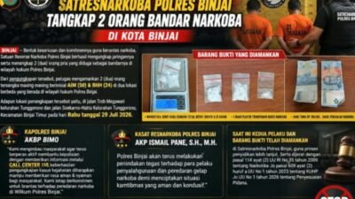 Satresnarkoba Polres Binjai Tangkap 2 Orang Diduga Bandar Narkoba