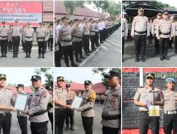 Kapolres Binjai Beri Penghargaan dan Apresiasi Personel Berprestasi