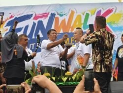 Wali Kota Medan Apresiasi HUT ke-48 GM FKPPI, Lepas Ribuan Peserta Funwalk Yang Digelar PC 0201 Medan di Lapangan Merdeka