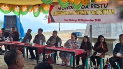 Pomparan Toga Gultom Gelar Doa Restu Pembangunan Monumen di Huta Hotang