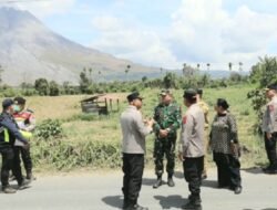 Pasca Erupsi Sinabung, Kapolda Sumut Pastikan Personel Siaga di Posko Bencana