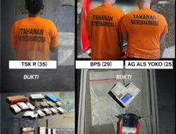 Gercep Satresnarkoba Polres Binjai, 3 Pelaku Narkoba Diciduk Sabu dan Ekstasi Diamankan