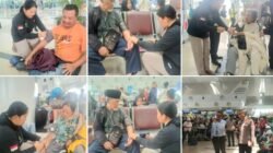 Polresta Deli Serdang Pantau Keamanan dan Berikan Pelayanan Kesehatan Penumpang di Bandara