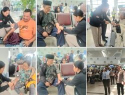 Polresta Deli Serdang Pantau Keamanan dan Berikan Pelayanan Kesehatan Penumpang di Bandara