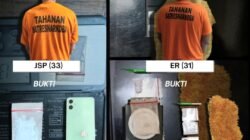 Satresnarkoba Polres Binjai Tangkap Dua Pengedar 3,941 gram Sabu Diamankan