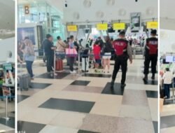 Kapolresta Deli Serdang Pantau Situasi Bandara Kualanamu Pasca Pembatalan Penerbangan