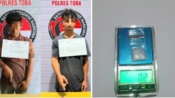 Satresnarkoba Polres Toba Tangkap 2 Pelaku Pengedar dan Kurir Sabu