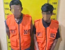 Polresta Deli Serdang Amankan 2 Pengedar Sabu Pantai Labu