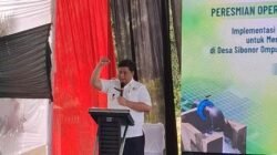 Wujudkan Ketahanan Pangan Berbasis Energi Terbarukan, Bappenas dan Pemerintah Inggris Resmikan Pompa Air Tenaga Surya 69,3 kWp di Samosir