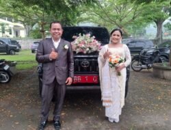 GRATIS! Bupati Samosir Vandiko Gultom Beri Mobil Dinas BB 1 C Untuk Pernikahan Warga