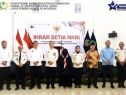 Tinggalkan Paham Radikalisme, Napiter Lapas Perempuan Kelas IIA Medan Ucapkan Ikrar Setia NKRI