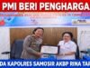 Plt Ketua PMI Sinta Mauly Agnes Tamba, Samosir Beri Penghargaan kepada Kapolres Samosir