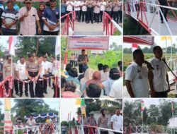 Kapolresta Deli Serdang Resmikan Jembatan Merah Putih, Perkuat Akses dan Mobilitas Warga