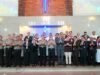 Kapolda Sumut Minggu Kasih di Gereja HKBP Sudirman dan GBI Rumah Persembahan