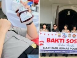 Sambut dan Hari Jadi Humas Polri ke-75, Bid Humas Polda Sumut Bersihkan Rumah Ibadah dan Donor Darah