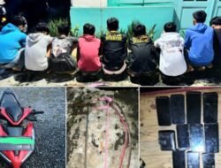 Tim Libas Polres Binjai Gagalkan Rencana Tawuran, 9 Remaja Diamankan