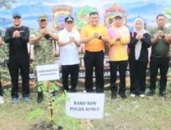Polda Sumut Tanam Pohon Cegah Banjir dan Jaga Kelestarian Lingkungan
